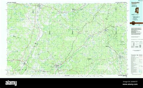 Map Of Kosciusko Mississippi Hi Res Stock Photography And Images Alamy