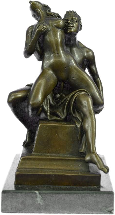 Handmade European Bronze Sculpture Erotic Art Sexual Great