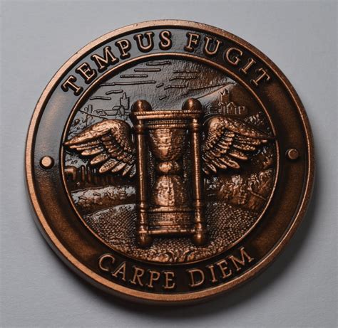 Trio Of Memento Morivivere Reminder Coins In Capsules Etsy Australia