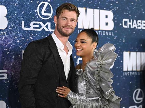 Chris Hemsworth Is Really Sensitive Despite His Fame Says Tessa Thompson