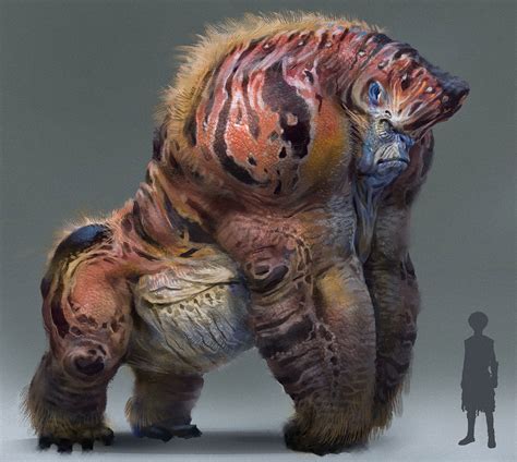 Artstation Alien Gorilla Design Sui Yangyang Monster Concept Art