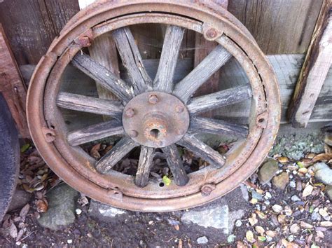 Intuitive Fred888 Wooden Spoke Wheels Were Used A Lot By Cars And