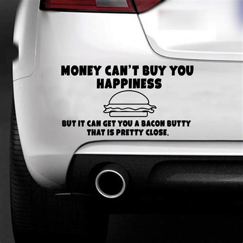 Money Cant Buy Happiness Funny Car Decal Window Truck Bumper Auto