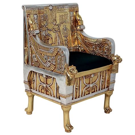 Throne Chair Of Egyptian Pharaoh King Tutankhamun Replica