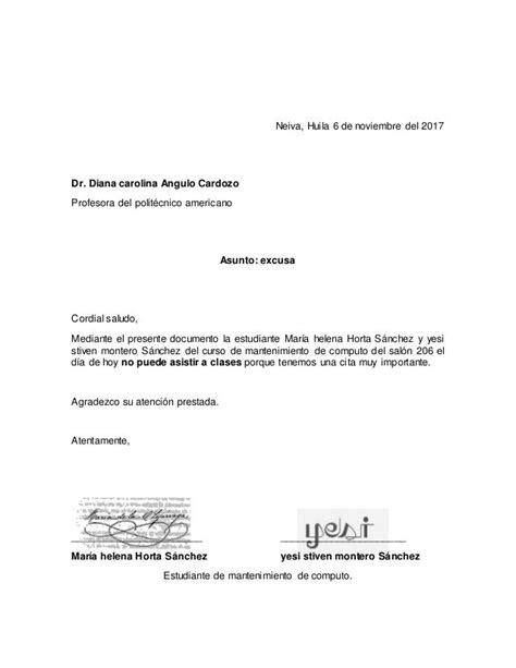Modelo Carta Excusa Medica Para Colegio Modelo De Informe Kulturaupice