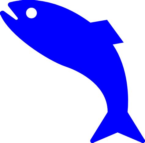 Simple Blue Fish Clipart Clipartix