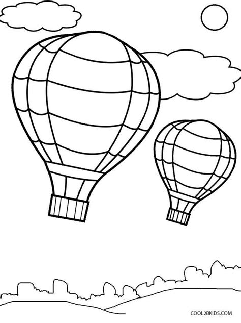 Kids will love drawing and coloring the hot air balloon coloring pages. Printable Hot Air Balloon Coloring Pages For Kids ...