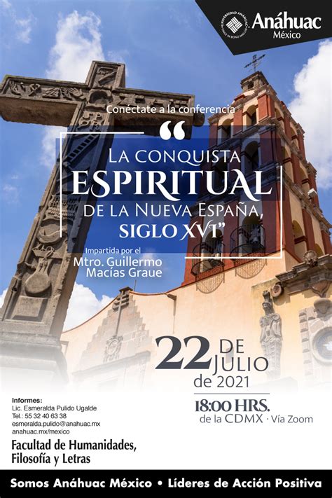 Conéctate A La Conferencia La Conquista Espiritual De La Nueva España