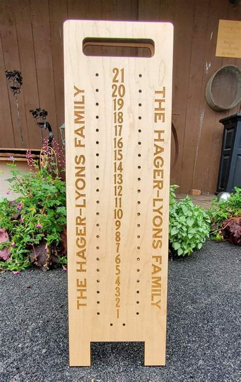 Custom Standing Cornhole Horseshoe Scoreboard Etsy