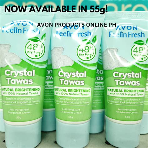 Avon Whitening Deo Cream Ultra Glutathione And Crystal Tawas 55g 100