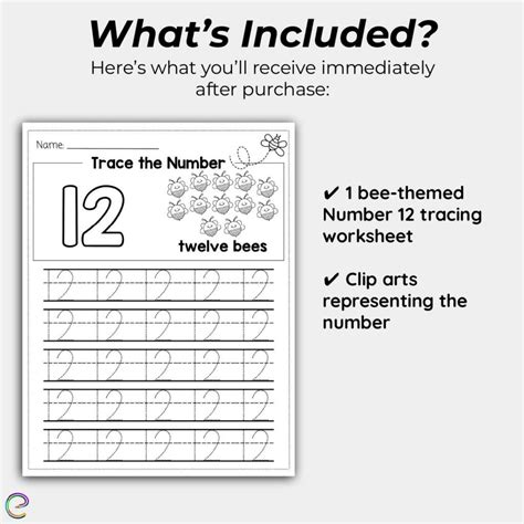 Number 12 Tracing Number Tracing Worksheet