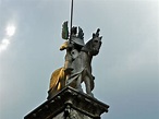 Equestrian statue of della Scala Mastino II in Verona Italy