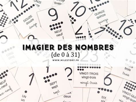 Cartes Nomenclature à Imprimer Imagier Des Chiffres Et Des Nombres