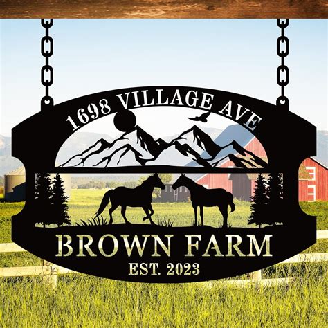 Personalized Hanging Farm Signs Personalized Outdoor Ranch