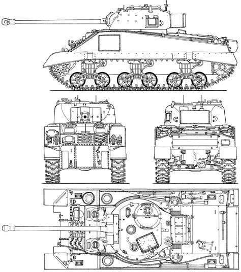 Sherman Tank Schematic