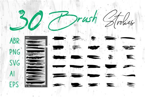 Black Grunge Brush Photoshop Brush Set Gráfico Por Sadarong · Creative