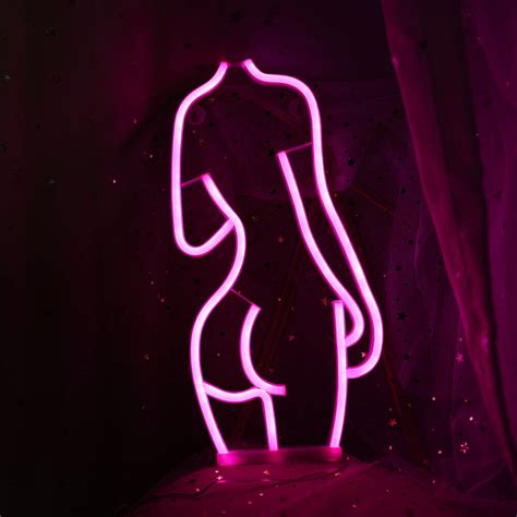 Led Sexy Neon Sign Human Body Womans Visual Art Club Pub Wall Home