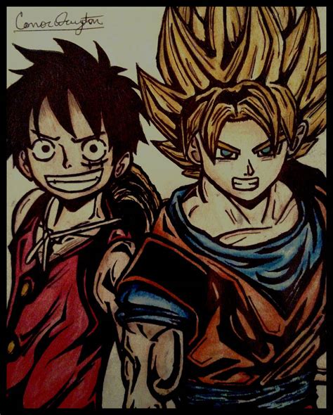 Goku Luffy By Luffymadness On Deviantart