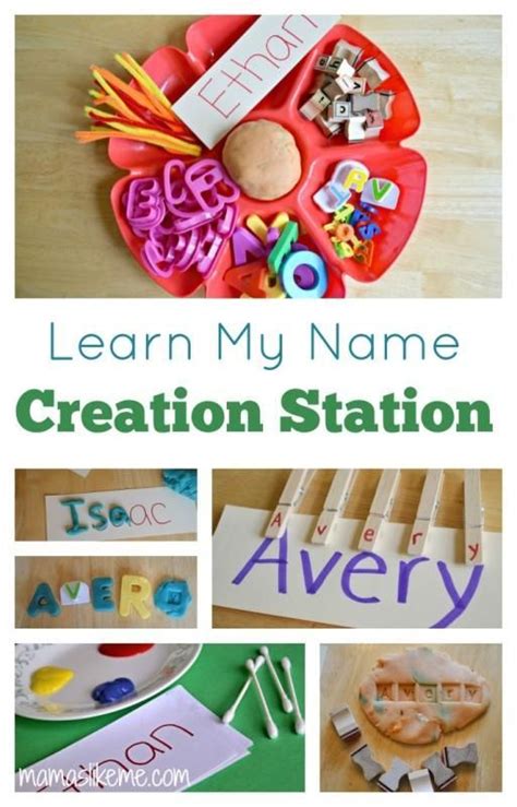 Learning Names Creation Station For Preschool Kindergarten Names