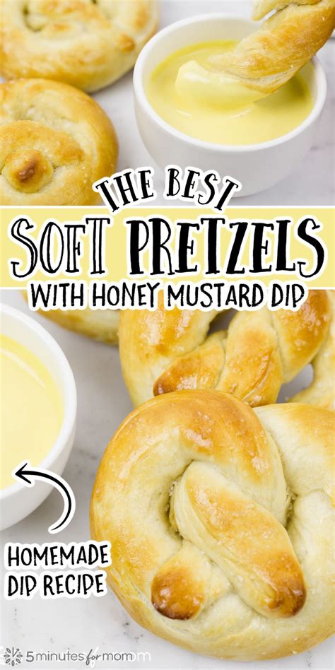Homemade Soft Pretzels With Honey Mustard Dip Recipe Homemade