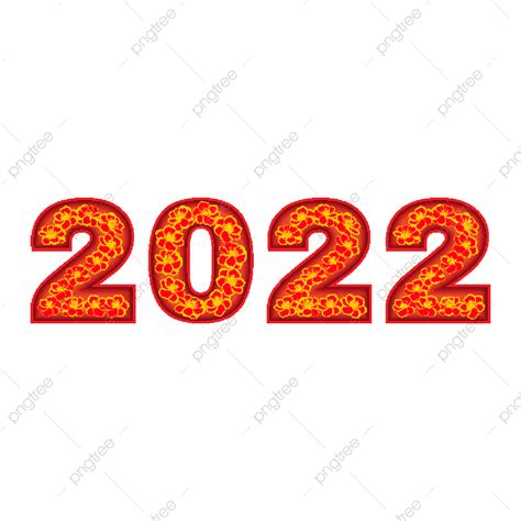 Apricot Flowers Decorative Happy New Year 2022 Free Vector And Png