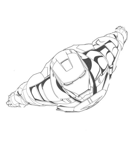 Iron Man Flying Coloring Pages Free Coloring Pages