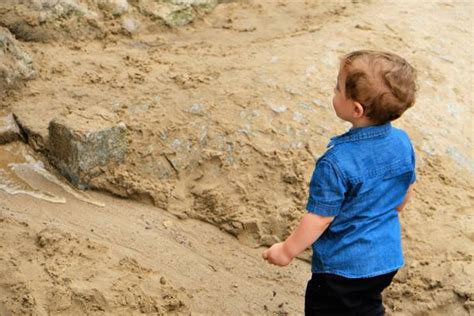 30 Sand Dirty Baby Walking On The Beach Stock Photos Pictures