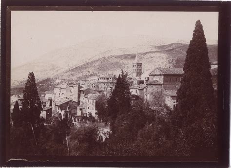 Villa Deste Italia Photo Amateur Voyage En Italie 1898 Vintage Citrate