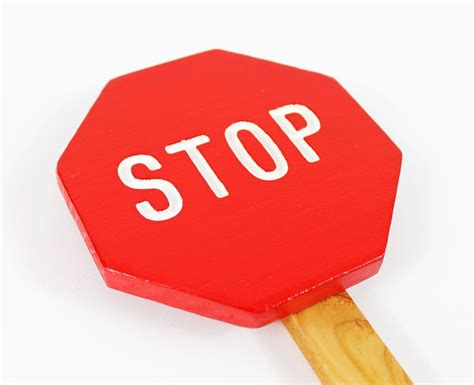 STOP SIGN Red Stop Sign Yard Stop Sign Small Red Stop Sign