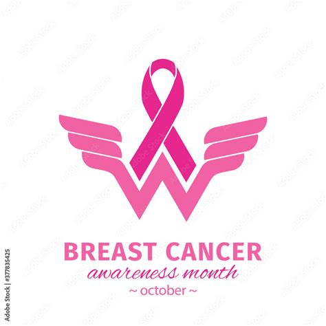 Breast Cancer Awareness Design With Pink Ribbon Wonder Women Cancer
