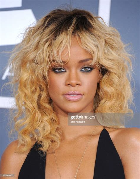 Singer Rihanna Arrives At 54th Annual Grammy Awards Held The At News