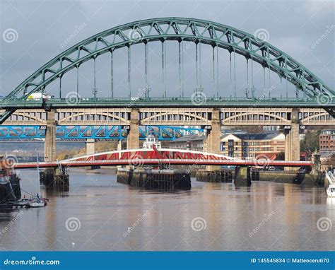 Newcastle Upon Tyne England United Kingdom The Bridges Over The