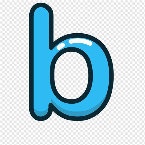 B Azul Letra Minúscula Icono De Letras Y Números Png Pngwing
