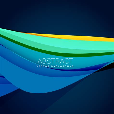 Abstract Blue Wave Background Design Illustration Download Free