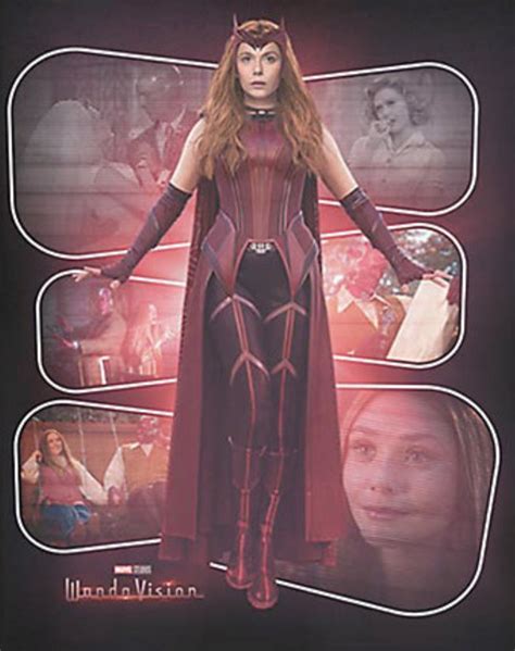 Wandavision Elizabeth Olsens Full Scarlet Witch Costume Shown Off In