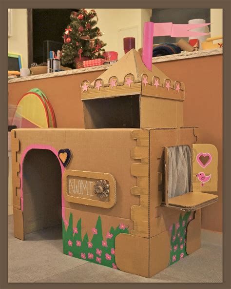 Pin By Lena Bogdanova On Diy Craft Done Cardboard House Cardboard