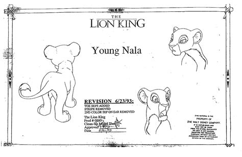 Living Lines Library The Lion King 1994 Character Nala Lion