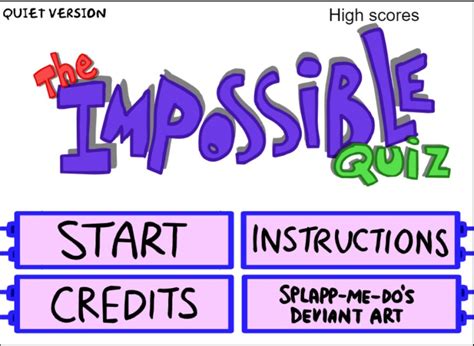 The Impossible Quiz Game Unblocked Gamers Lists