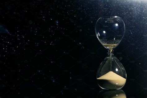 Isolated Hourglass In The Dark Business Images ~ Creative Market