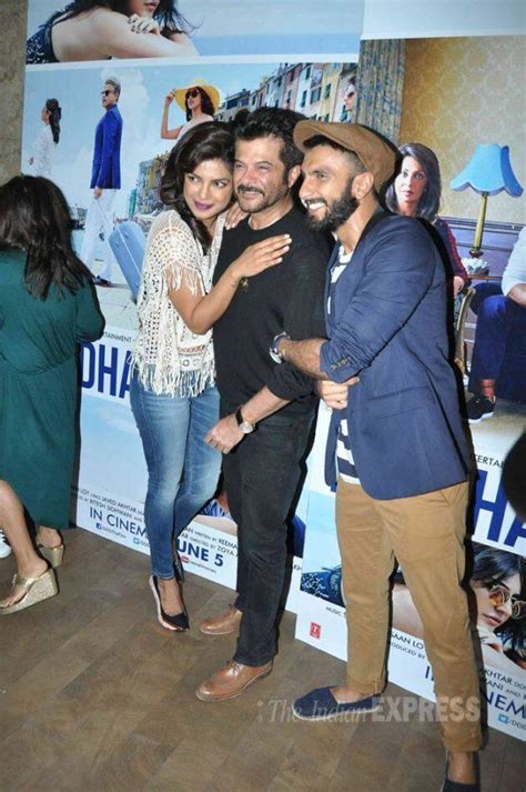 hugs and poses for priyanka chopra anil kapoor ranveer singh at ‘dil dhadakne do launch