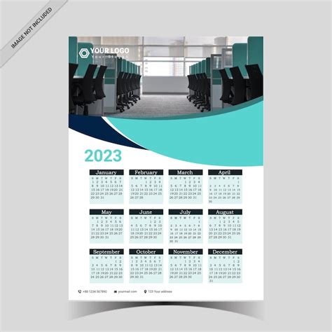 Premium Vector Corporate Calendar Template 2023