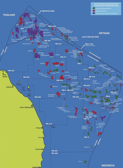Nabil Akhtar Map Of East Cost Malaysia Oil And Gas Exploration