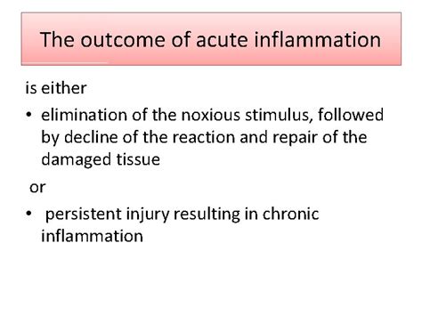 Inflammation And Repair Lecture 1 Definition Of Inflammation