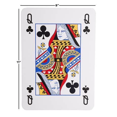 New Jumbo Playing Cards 11 H X 8 W Novelty Playing Cards Spielzeug