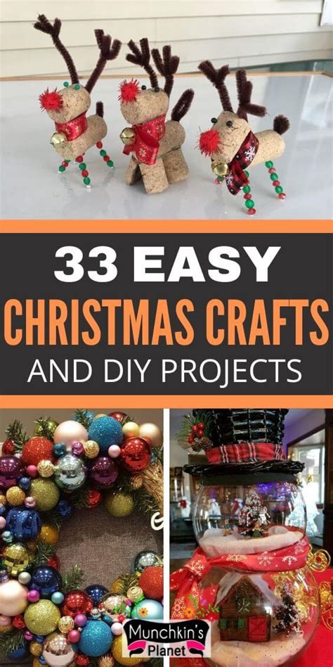 33 Easy Christmas Crafts And Diy Projects Munchkins Planet