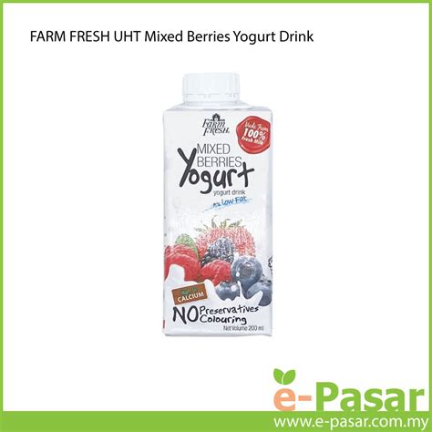 Farm Fresh Uht Mixed Berries Yogurt Drink E Pasar