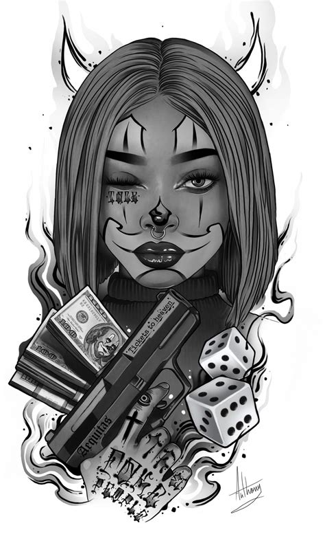 Chicano Style Tattoo Tattoo Style Drawings Sassy Wallpaper Bad Girl