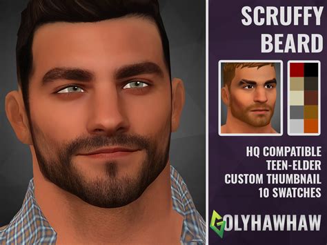 Sims 4 Long Beard Cc Minoxidil Before And After