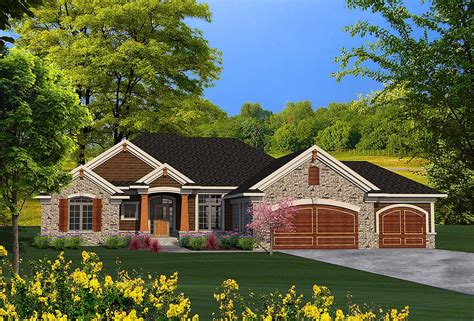 Ranch House Plan With Craftsman Detailing 89939ah 1st