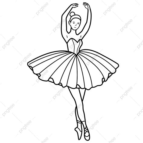 The Girl Who Danced Ballet Drew Simple Strokes By Hand Girl Drawing Dance Drawing Ball